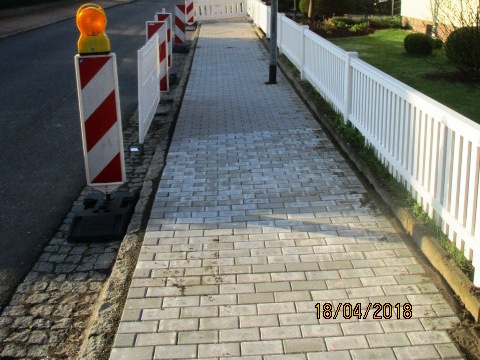 Gehwegbau Robert-Koch-Straße