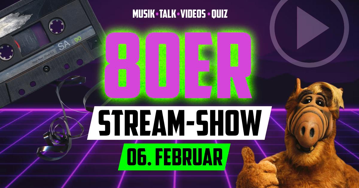 Flyer zur 80er Streamshow