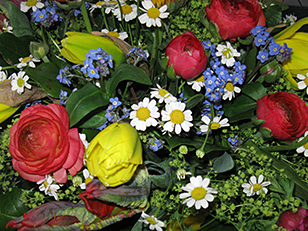 Blumenstrauß - Blick von oben