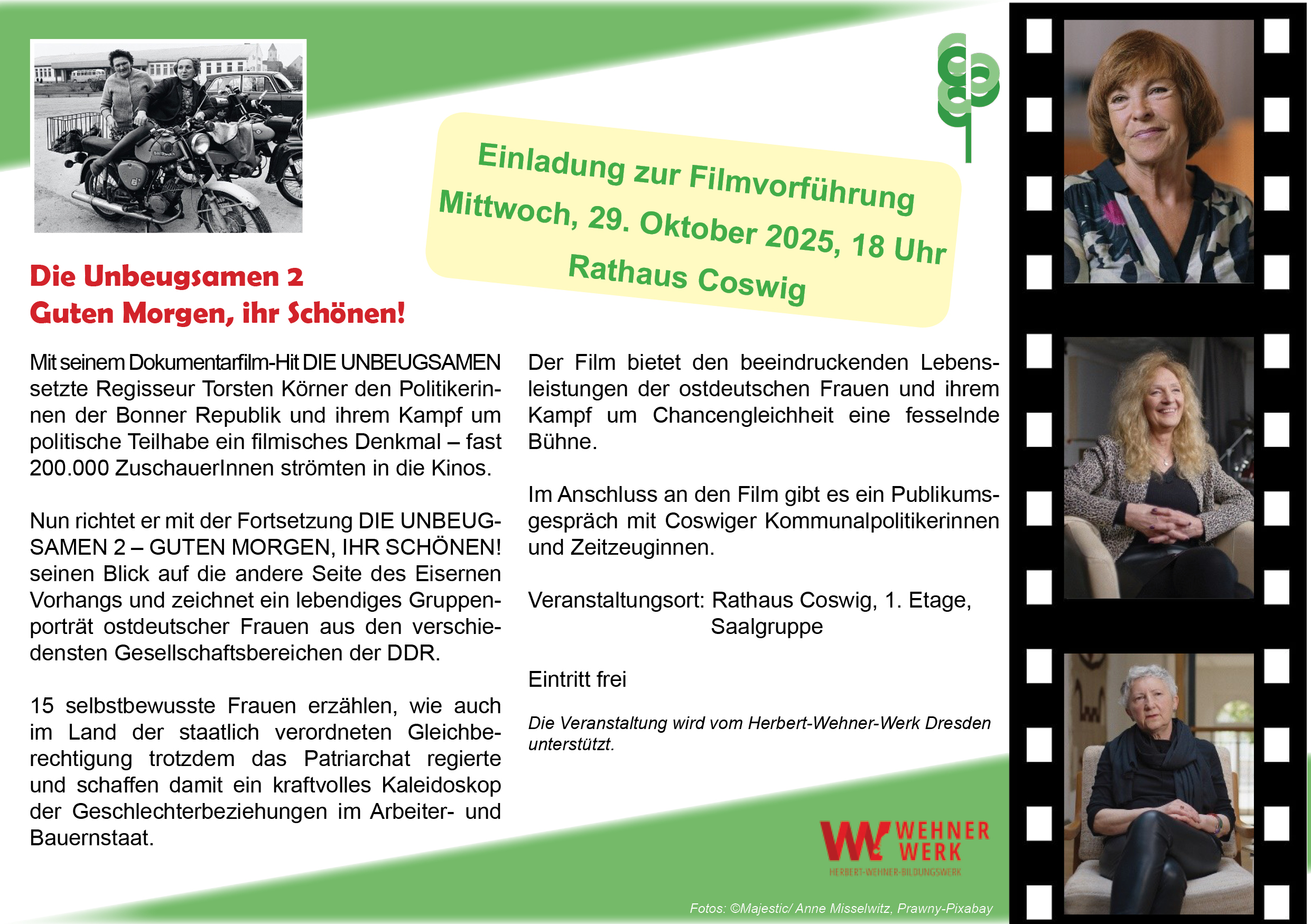 Flyer Filmvorführung