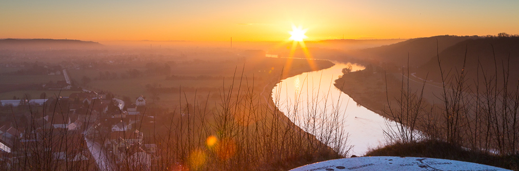 Blick von der Boselspitze im Winter