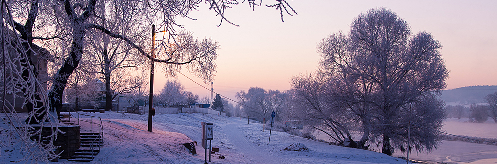 Winter an der Kötitzer Fähre