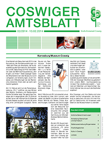 Titelseite des Amtsblattes