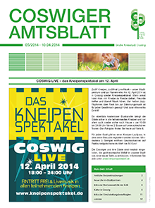 Titelseite des Amtsblattes