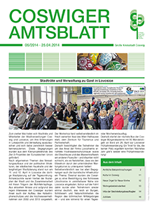 Titelseite des Amtsblattes