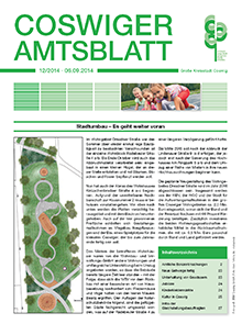 Titelseite des Amtsblattes