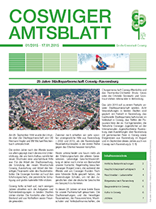Titelseite des Amtsblattes