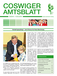 Titelseite des Amtsblattes