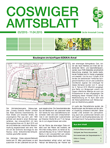 Titelseite des Amtsblattes