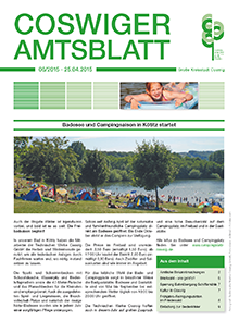 Titelseite des Amtsblattes