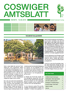 Titelseite des Amtsblattes