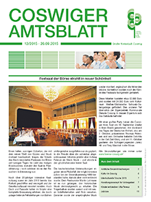 Titelseite des Amtsblattes