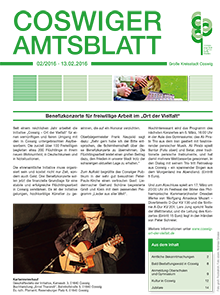 Titelseite des Amtsblattes