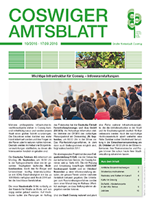 Titelseite des Amtsblattes