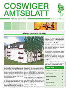 Titelseite des Amtsblattes