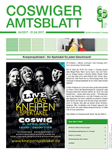 Titelseite des Amtsblattes