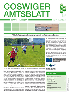 Titelseite des Amtsblattes
