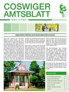 Titelseite des Amtsblattes