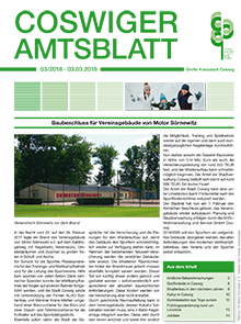 Titelseite des Amtsblattes
