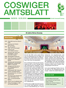 Titelseite des Amtsblattes