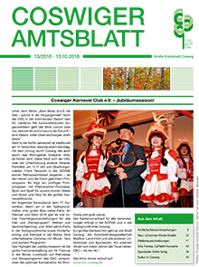 Titelseite des Amtsblattes