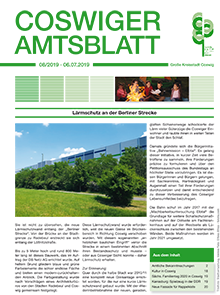 Titelseite des Amtsblattes