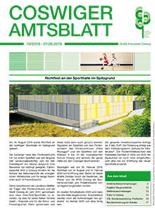 Titelseite des Amtsblattes