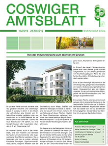 Titelseite des Amtsblattes