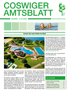 Titelseite des Amtsblattes