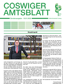 Titelseite des Amtsblattes vom 15.01.2022