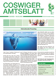 Titelseite des Amtsblattes vom 18.02.2023