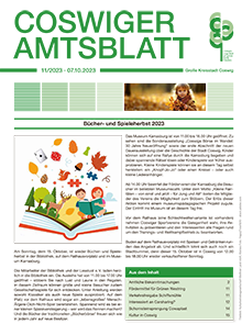 Titelseite des Amtsblattes vom 07.10.2023