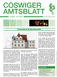 Titelseite des Amtsblattes vom 11.11.2023