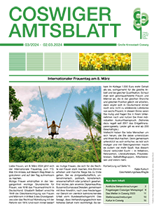 Titelseite des Amtsblattes vom 02.03.2024