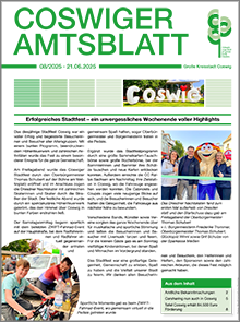 Titelseite des Amtsblattes vom 21.06.2025