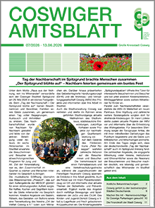 Titelseite des Amtsblattes