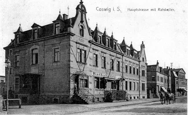 Historische Ansicht des Rathauses