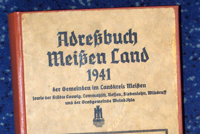 Altes Adressbuch Meißen Land
