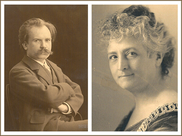 Fotokombination der Portraits von Teresa Carreño und Eugen d'Albert